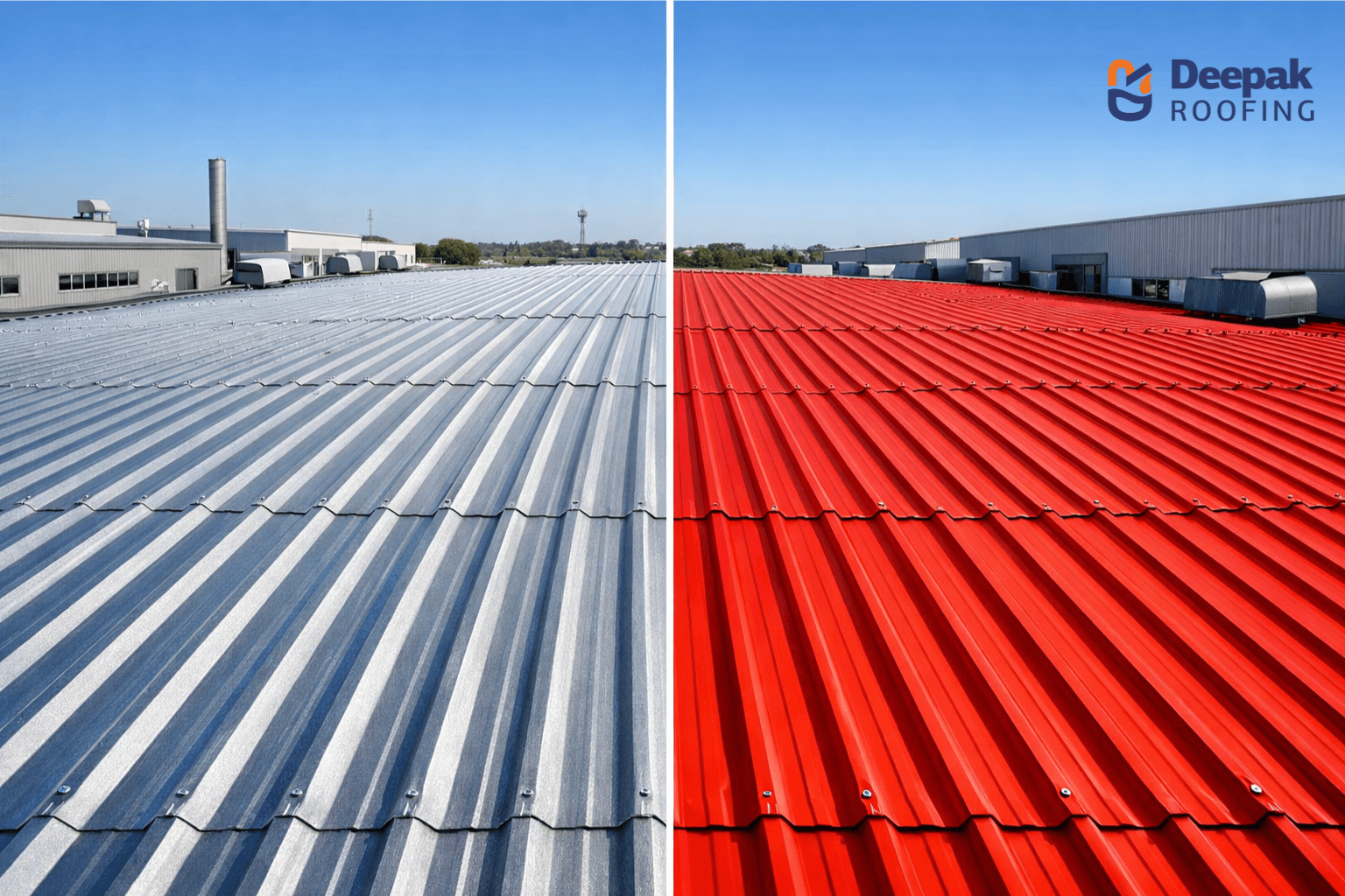 GI vs Colour Coated Roofing Sheets