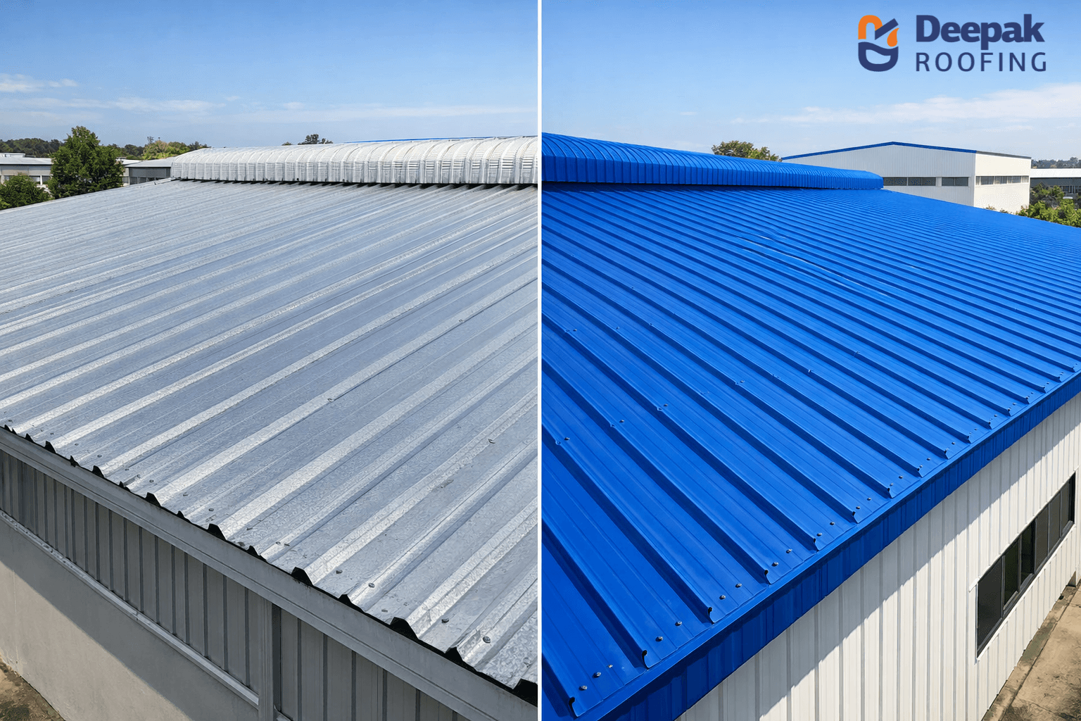 Difference Between GI and Colour Coated Roofing Sheets